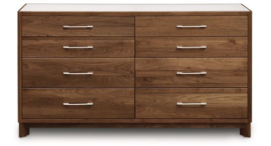 Copeland Contour 8 Drawer Dresser Glass Top Ambiente Modern